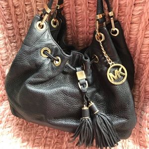 Decadent Michael Kors Camden Black Leather Tote